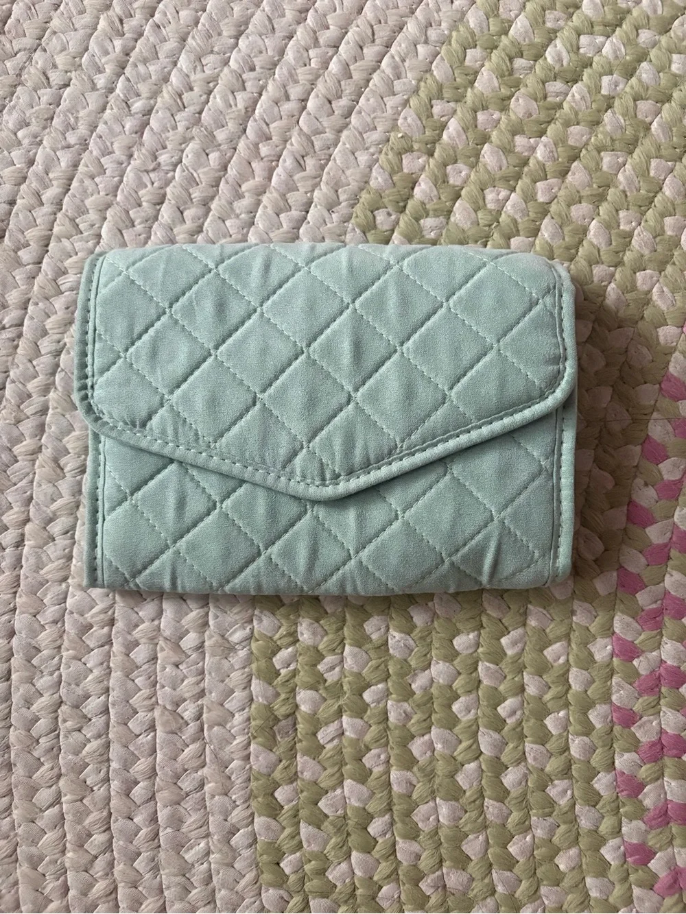 Green Foldable Travel Accessory Organizer
